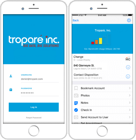 tropare mobile prospecting