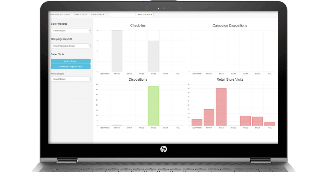 tprospector mobile reporting graphs